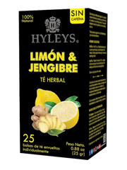 HYLEYS CAFFEINE FREE || LEMON & GINGER || HERBAL TEA 0.88 oz