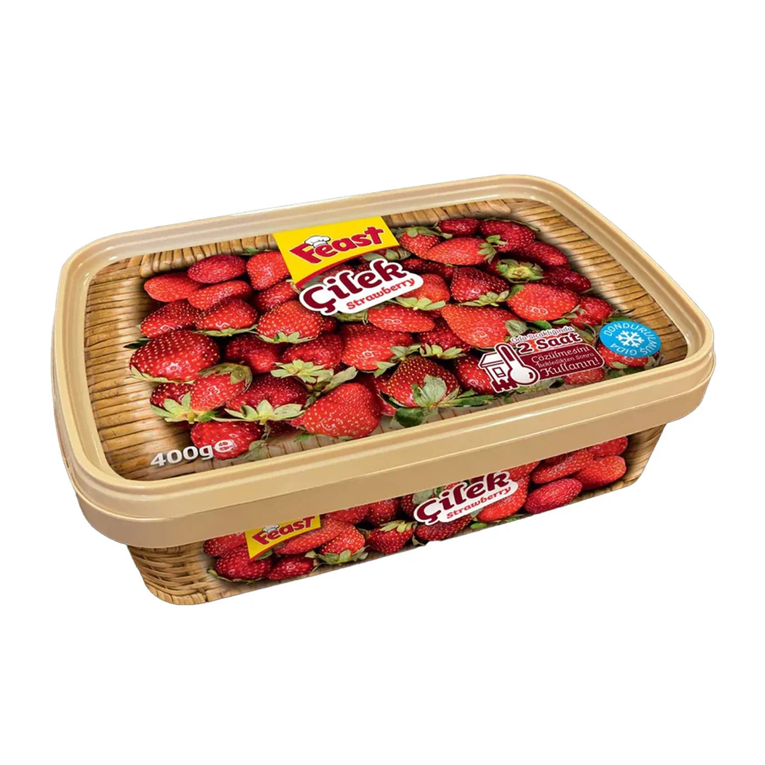 Feast Frozen Strawberry Donuk Cilek 400g