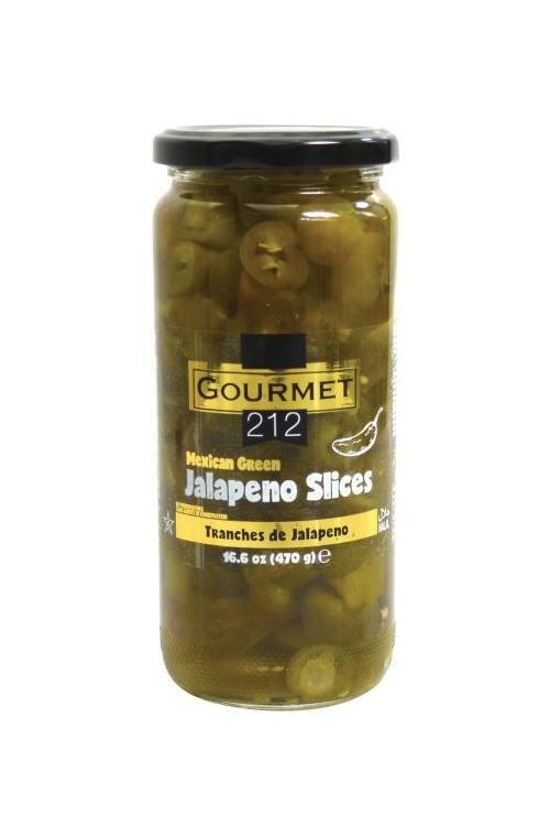Gourmet212 Mexican Green Jalapeno Slices 1.03lb | Addictively Hot, Crispy Flavour, No Preservatives, Ready to Eat, Kosher Certified (Star - K), Halal Certified - TULUMBA