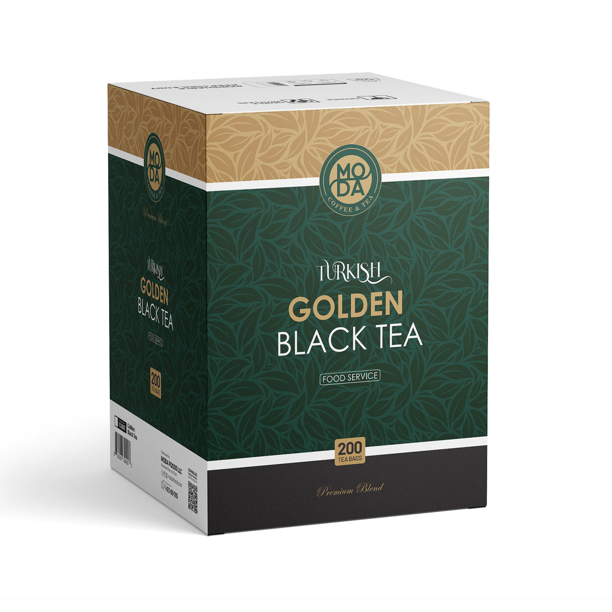 Moda Turkish Golden Black Tea, Earl Grey, Bamboo Paper Bag, 30g, 200Pcs