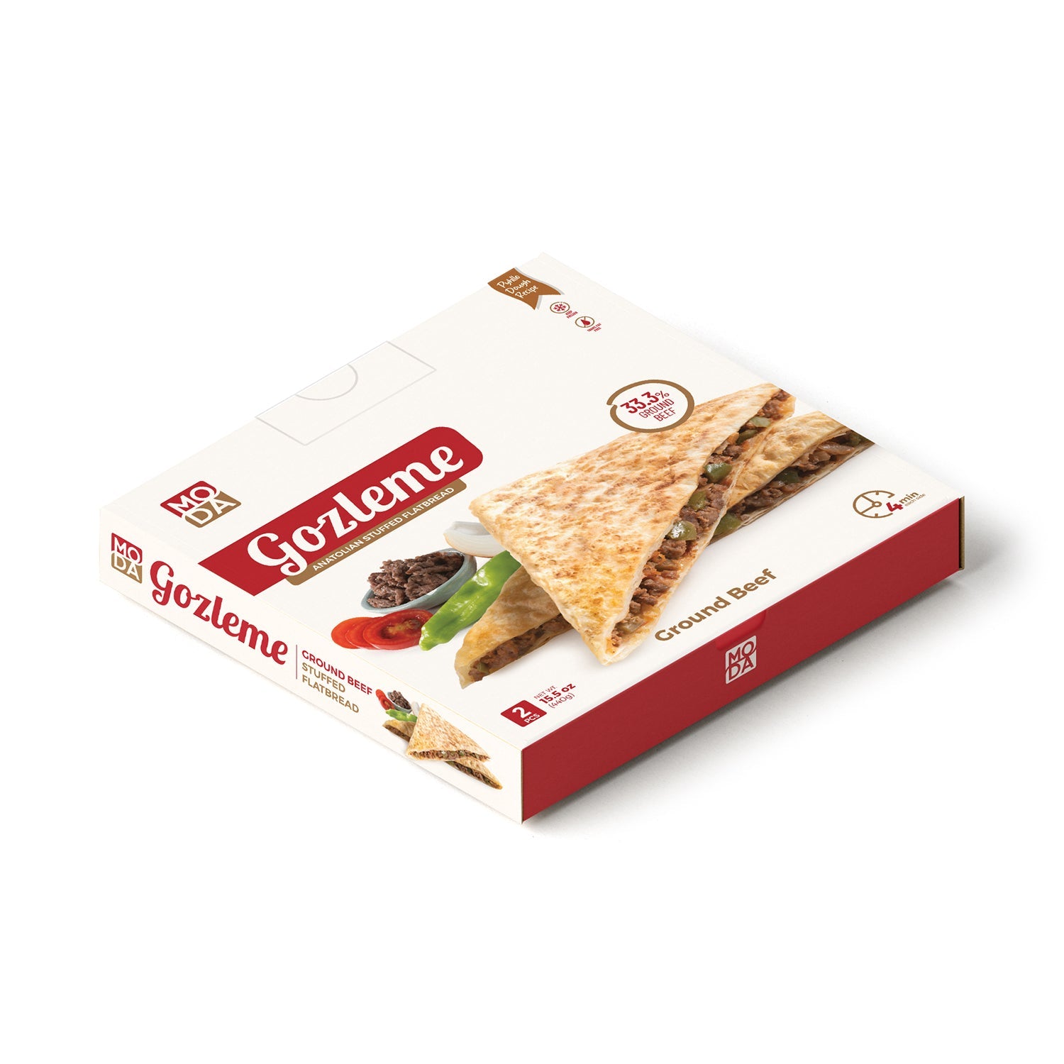 Moda Gozleme Ground Beef, 2pcs, 15.5oz (440g)