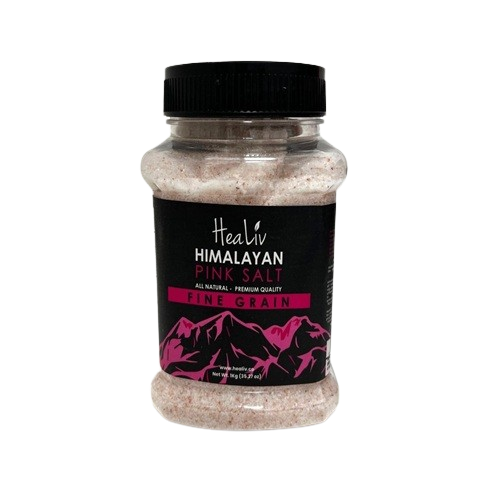 Himalayan Pink Salt Fine Grain Plastic Jar 1Kg
