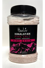 Himalayan Pink Salt Fine Grain Plastic Jar 2 KG