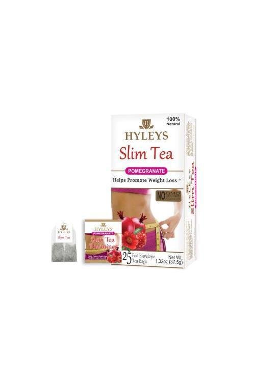 HYLEYS SLIM TEA POMEGRANATE 1.32oz - Kosher - TULUMBA