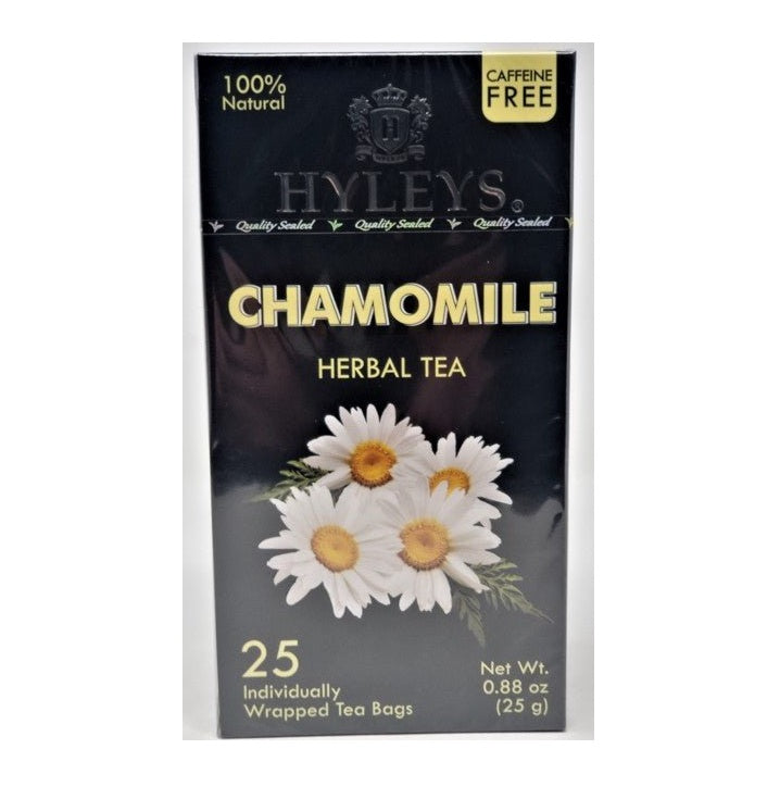 K - HYLEYS CAFFEINE FREE CHAMOMILE HERBAL TEA 0.88 oz X 25pc