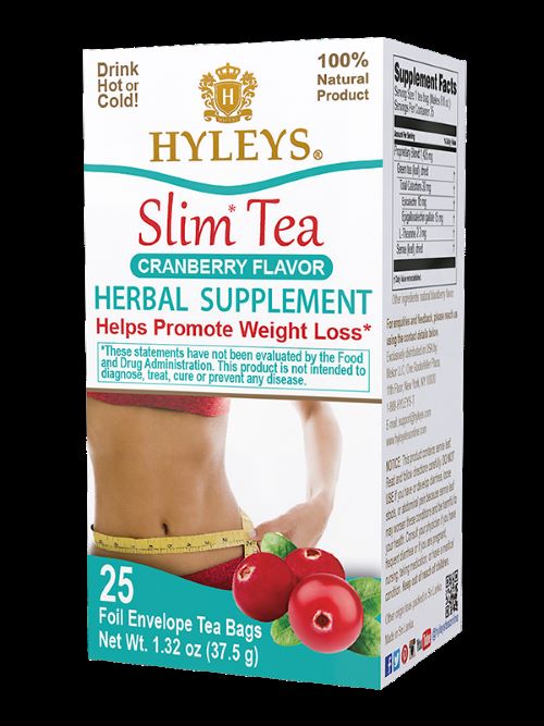 HYLEYS SLIM TEA CRANBERRY1.32oz