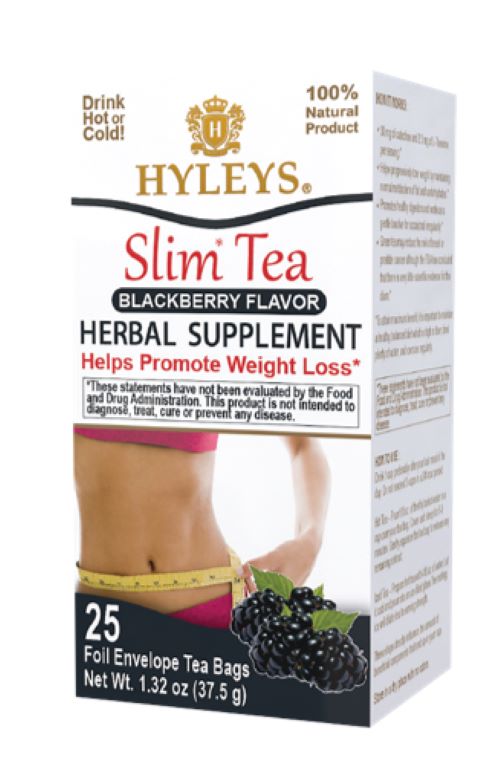 K - HYLEYS SLIM TEA BLACKBERRY1.32oz