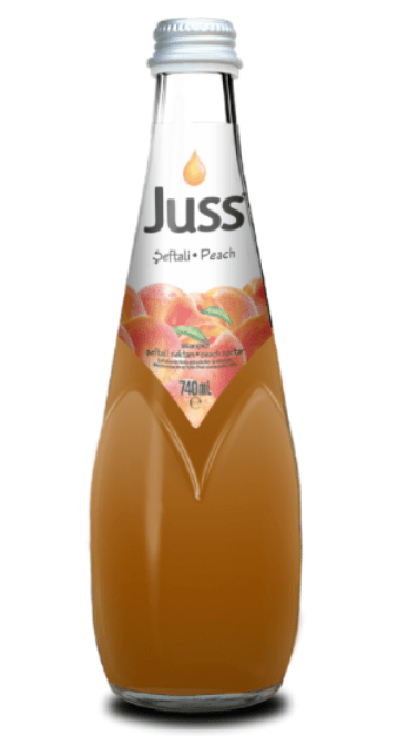 JUSS PEACH NECTAR 25 OZ (740ML) (GLASS BOTTLE) - TULUMBA