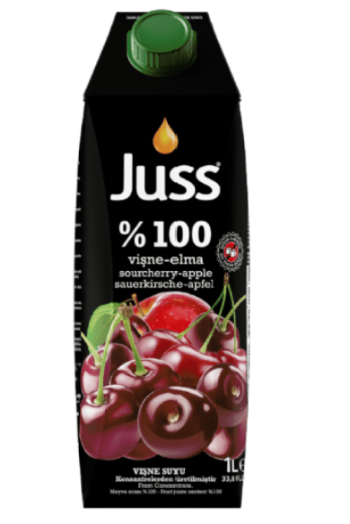 JUSS %100 SOURCHEERY/APPLE JUICE 33.8 OZ (1000ML) (TETRA PACK) - TULUMBA