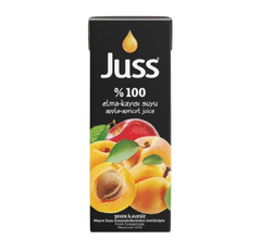 JUSS %100 APRICOT/APPLE JUICE 6.76 OZ (200ML) (TETRA PACK)