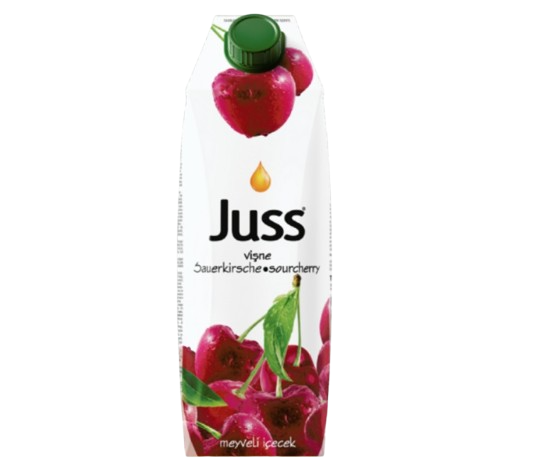JUSS SOURCHERRY FRUIT DRINK 33.8 OZ (1000ML)  (TETRA PACK)