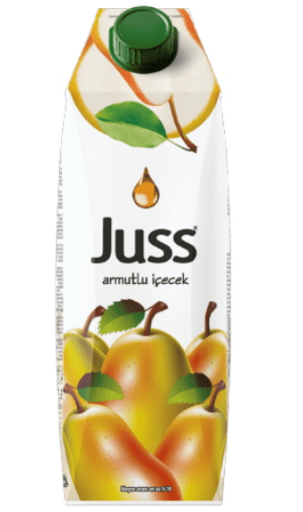 JUSS PEAR FRUIT DRINK 33.8 OZ (1000ML) (TETRA PACK) - TULUMBA