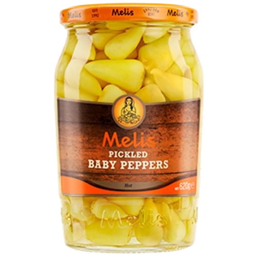 MELIS PICKLED BABY PEPPERS 720 ML (24 FL OZ)