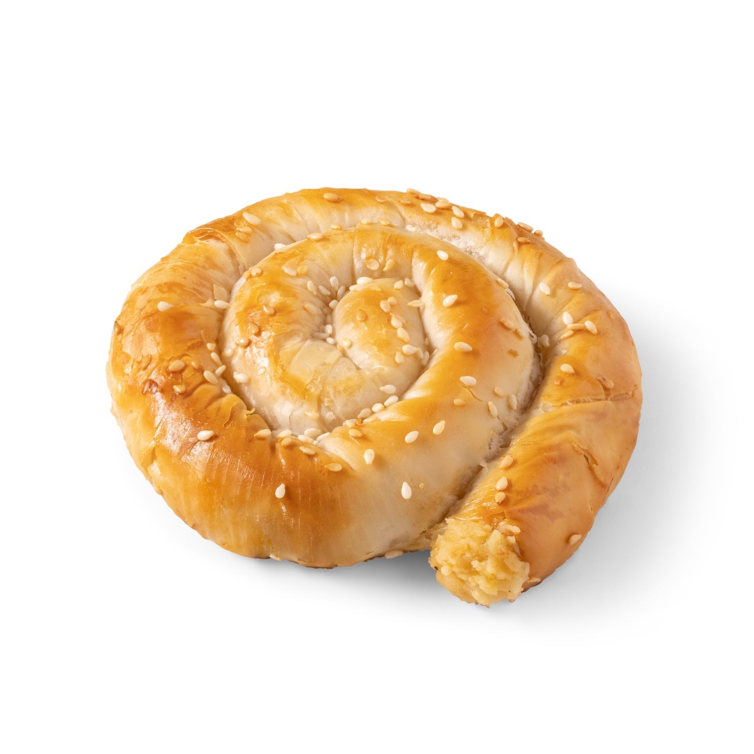 Moda Mom's Borek, Mini Spiral Pie with Potato, 5.3oz (150g), 60Pcs