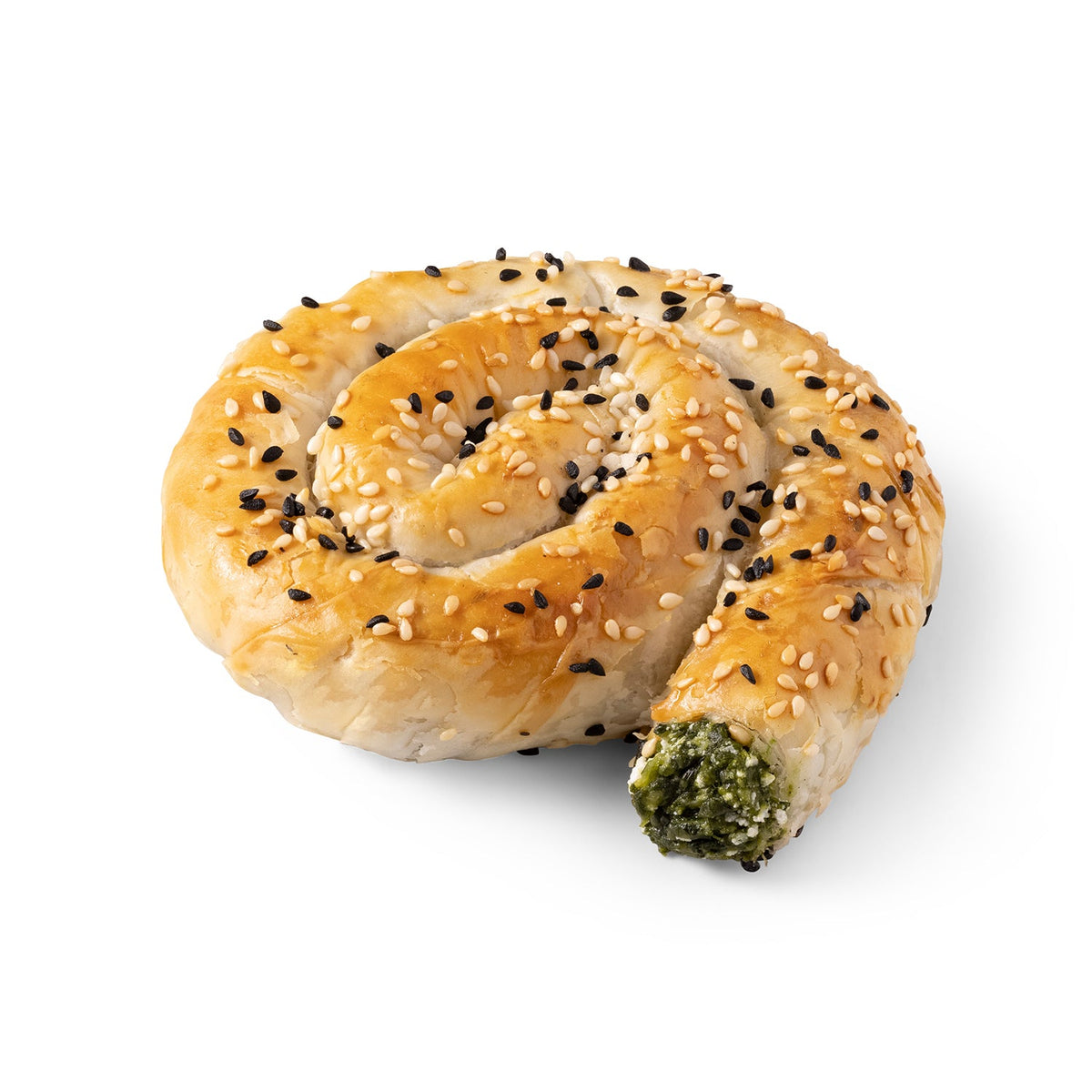 Moda Mom's Borek, Mini Spiral Pie with Spinach and Cheese, 5.3oz (150g), 60Pcs