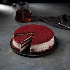 Moda Cake, Red Velvet, Pre-Sliced (9"), 12pcs x 110g = 2.9lbs (1320g)