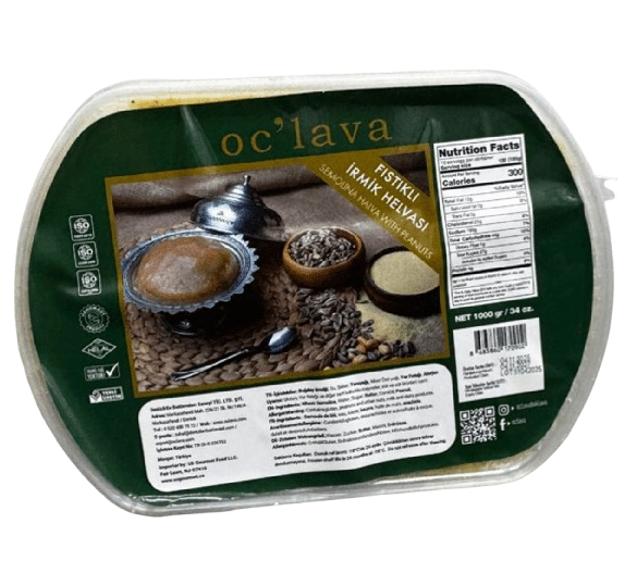 OCLAVA Semolina Halva with Peanuts 35.3oz (irmik helvası)