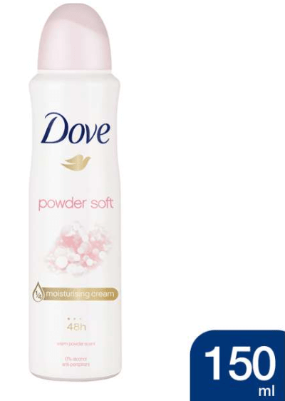 Dove Body Spray Powder Soft 150ml - TULUMBA