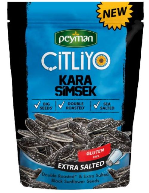 Peyman KARA SIMSEK  Citliyo Black Sunflower Seeds Etra Salted 284gr