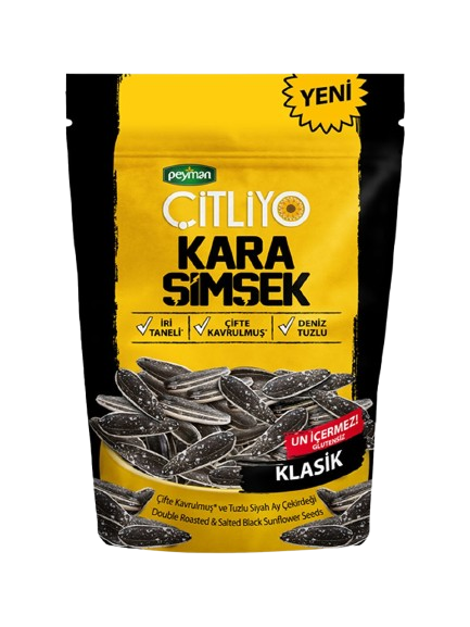 Peyman KARA SIMSEK Citliyo Black Sunflower Seeds Salted 284gr