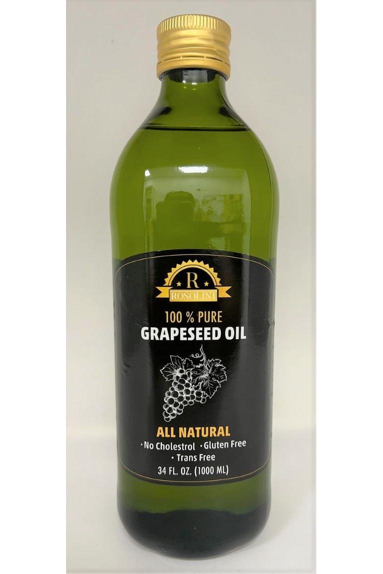 ROSOLINI %100 GRAPESEED OIL || 34 fl oz (1000ml) - TULUMBA