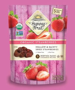 K- Sunny Fruit Organic Strawberry 5pk 0.7oz