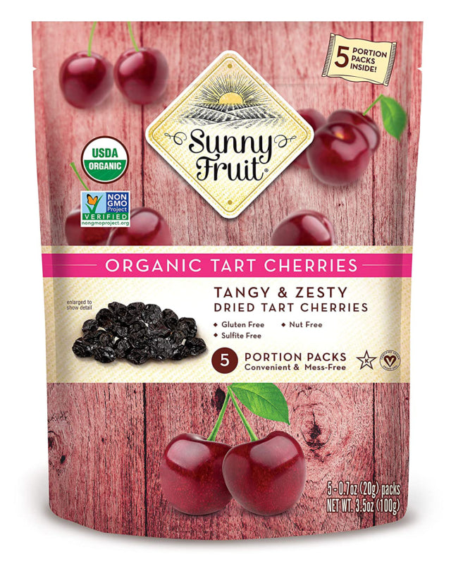 Sunny Fruit Organic Tart Cherries 5 Pack 18PCS