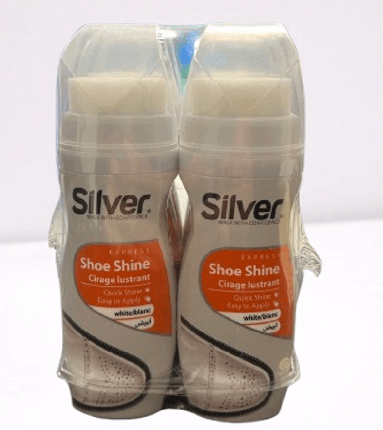 SILVER LIQUID SHOE POLISH | 75ml (2.53 oz)| WHITE - TULUMBA