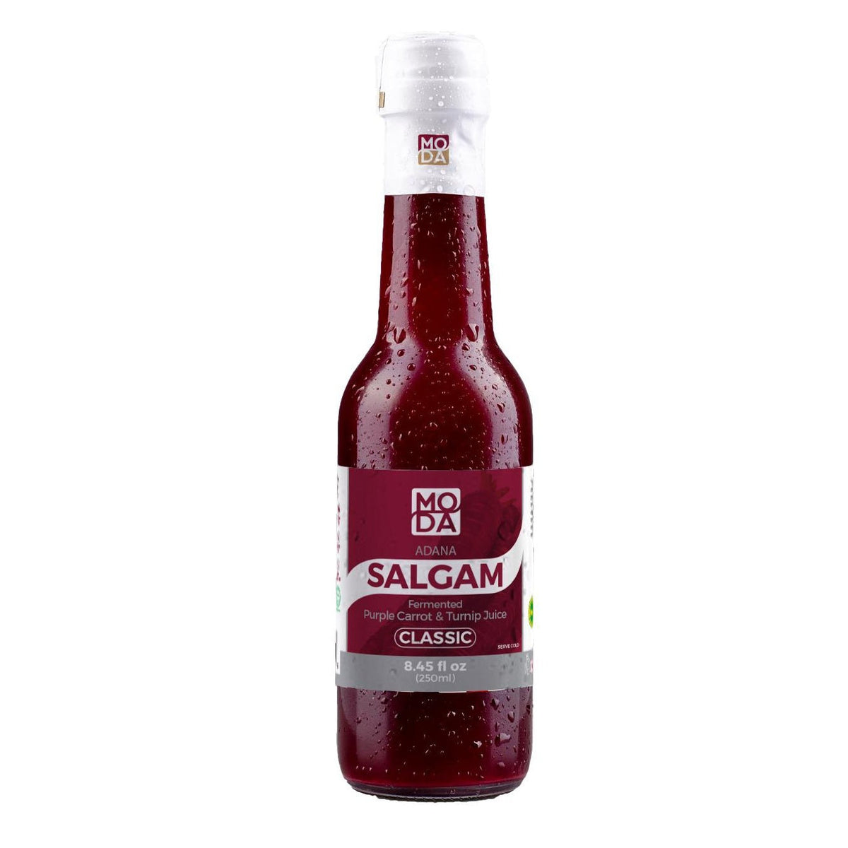 Moda Salgam (Fermented Purple Carrot and Turnip Juice), Mild, Glass, 8.45 fl oz (250ml)