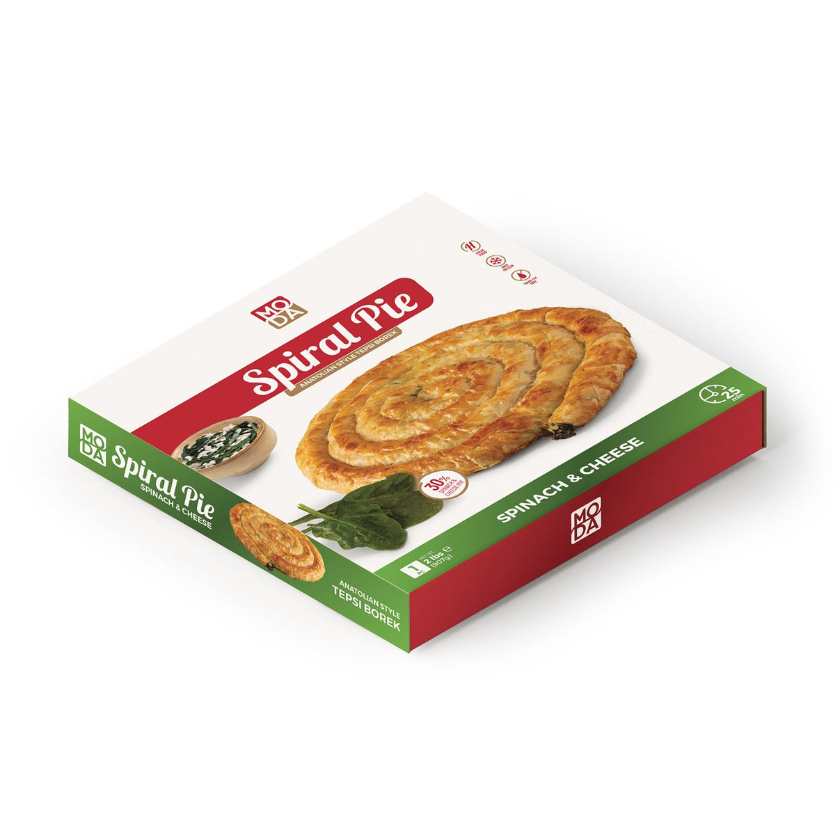 Moda Spiral Pie Spinach & Cheese 800g