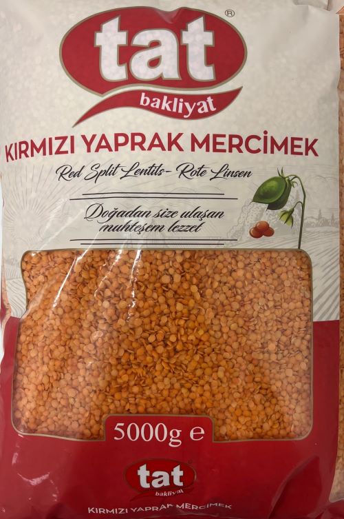 TAT RED SPLIT LENTILS 5000 GR