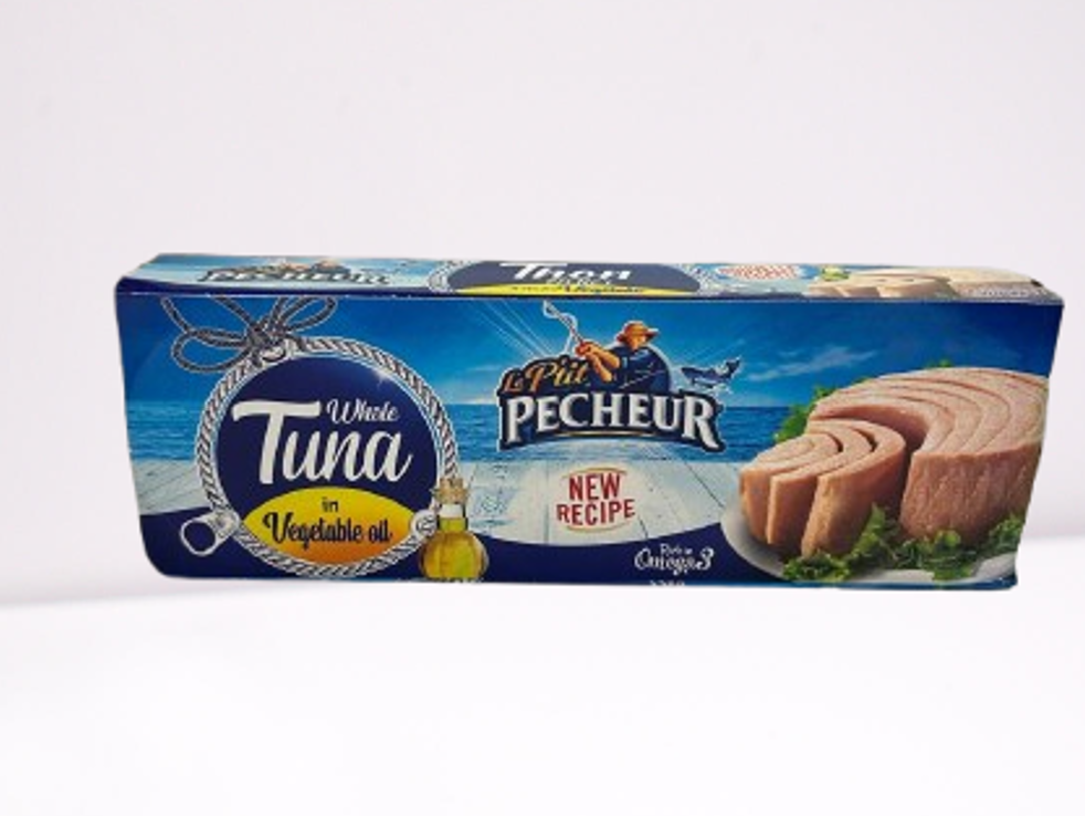 Tuna Fillet P'tit Pecheur In Vegetable Oil 3 x 2.82 oz (80 g)