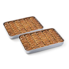 Moda Baklava, Tahini with Walnut, 100pcs, 6.2lbs (2800g)
