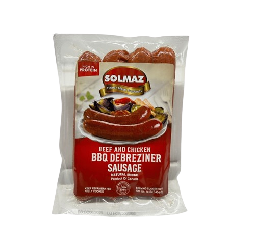 Solmaz BBQ Sausage Debreziner 1 Lb (HALAL)
