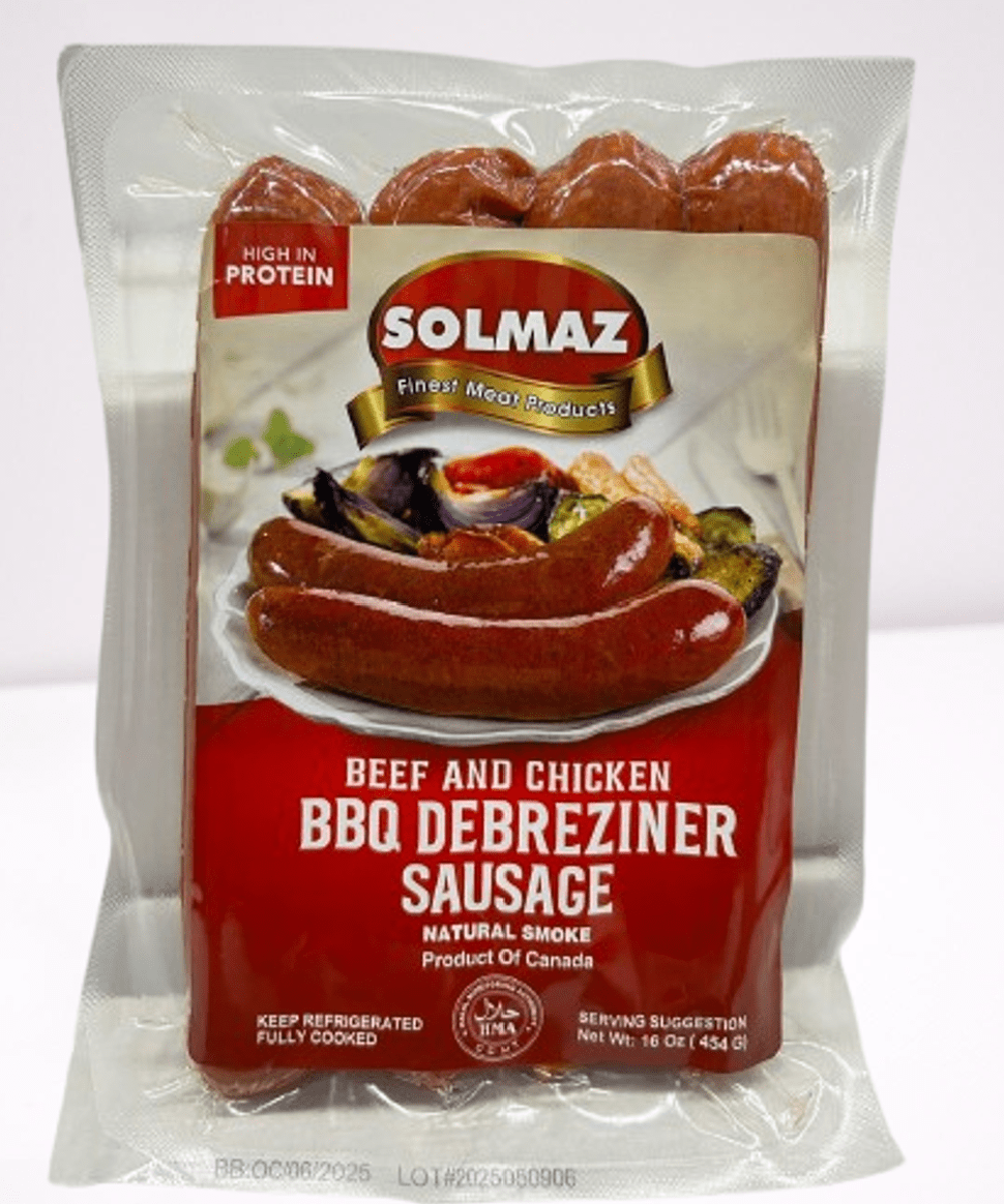 Solmaz BBQ Sausage Debreziner 1 Lb (HALAL) - TULUMBA