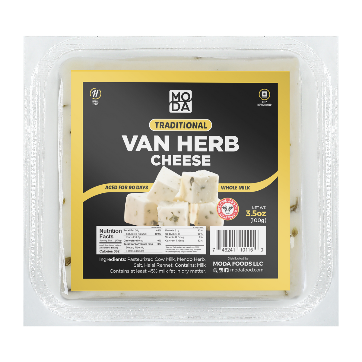 Moda Van Herb Cheese 100G