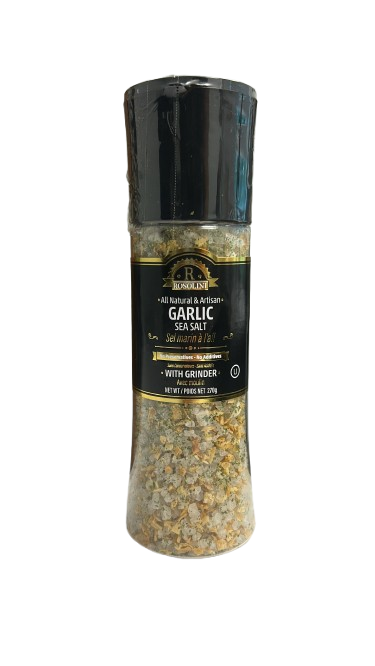 K - Rosolini Grinder 9.52 oz (270GR)  Garlic Sea Salt