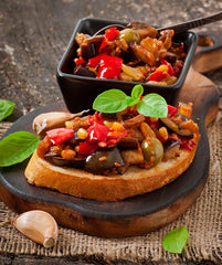 Gourmet212 Bruschetta Eggplant And Pepper