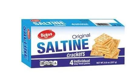 BICKIES SALTINE CRACKERS - SALTED 8 oz - TULUMBA
