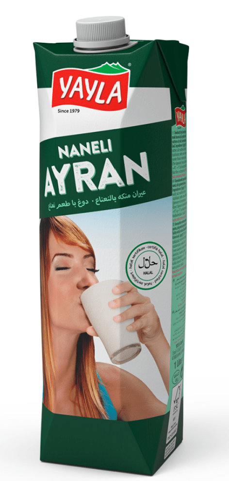 YAYLA AYRAN MINT 33.8 FL OZ (1 LT) (TETRA PACK)15.9 - TULUMBA