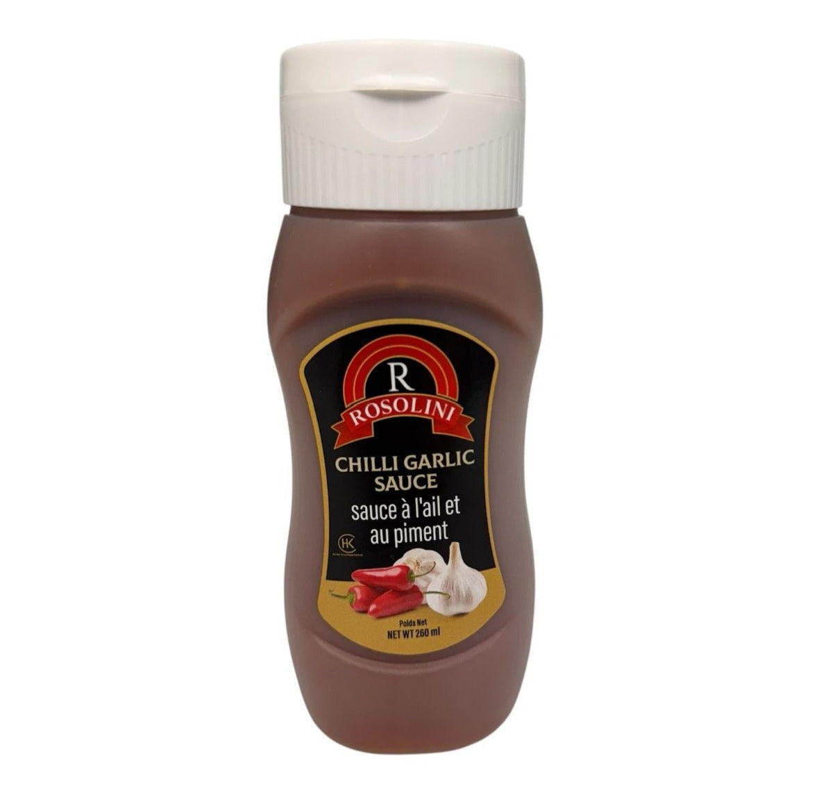 ROSOLINI CHILI GARLIC SAUCE 9.17 OZ (260GR)  SQZ BOTTLE
