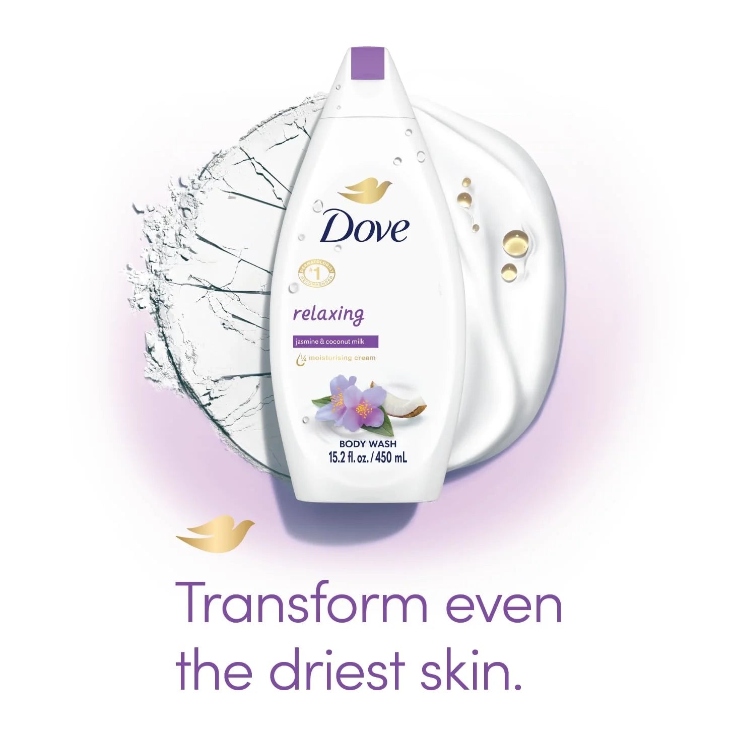 DOVE BODY WASH 15.2 OZ (450 ML) RELAXING