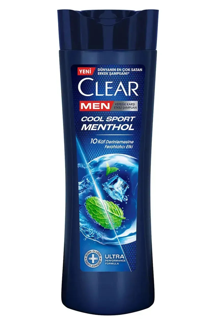 CLEAR MEN SHAMPOO 350 ML (11.8oz - COOL SPORT MENTHOL) - TULUMBA