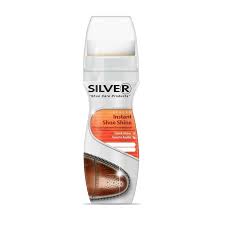 SILVER LIQUID SHOE POLISH 75ml (2.53 oz) BLACK - TULUMBA