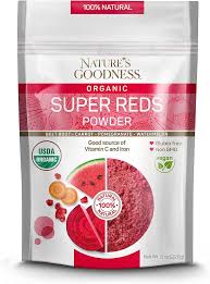 NATURE`S GOODNESS || USDA Organic Super Reds Powder || 8 oz || 6/CS