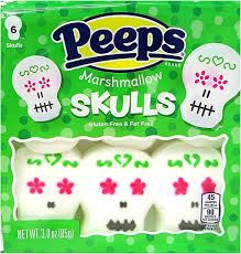 SKULLS PEEPS MARSHMALLOW 30 PCS