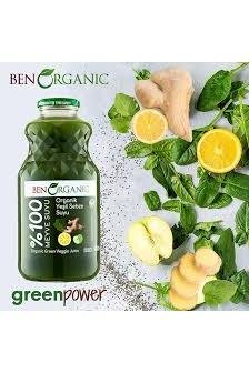 BEN ORGANIC GREEN VEGGIE JUICE 32 FL.OZ. - TULUMBA