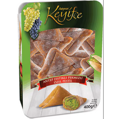 KEYIFCE ANTEP FISTIKLI OZEL PESTIL (MUSKA) DELIGHT WITH MOLASSES AND PISTACHIO 400gr