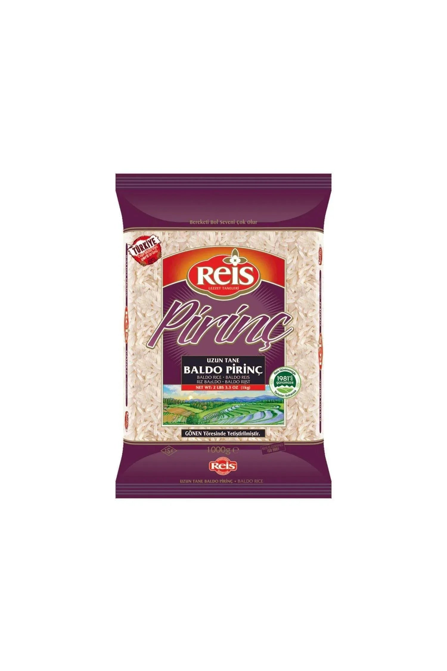 Reis Basmati Rice 2.2lb (1kg) Pouch - TULUMBA