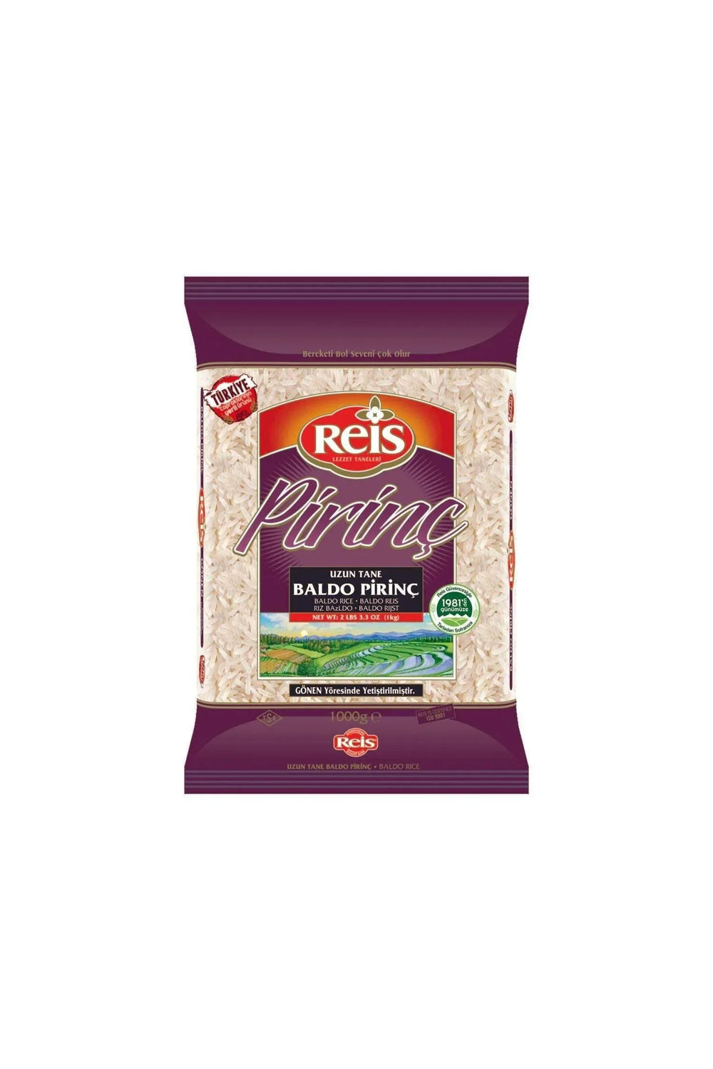 Reis Basmati Rice 2.2lb (1kg) Pouch - TULUMBA